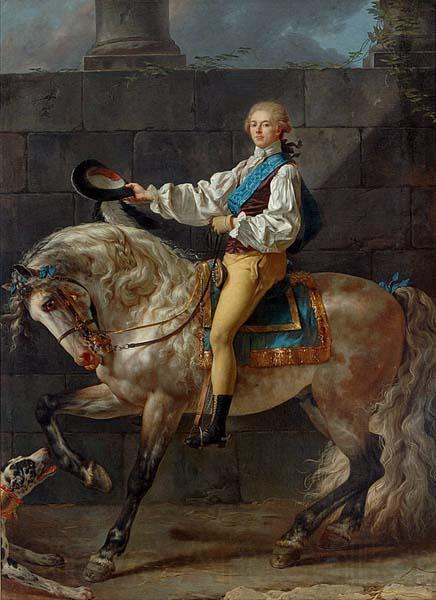 Jacques-Louis David Equestrian portrait of Stanislaw Kostka Potocki Norge oil painting art